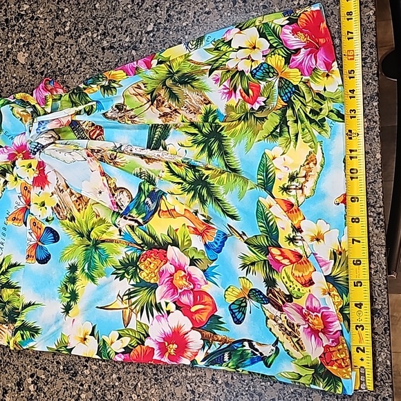 Adorable Hawaiian print dress by Rampage like new - Picture 10 of 11